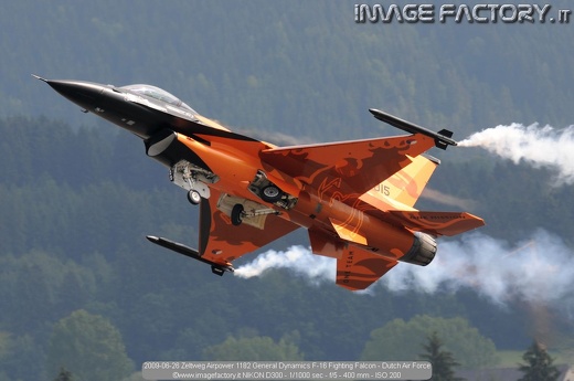 2009-06-26 Zeltweg Airpower 1182 General Dynamics F-16 Fighting Falcon - Dutch Air Force